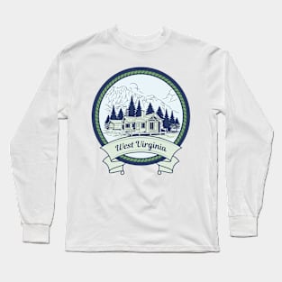 West Virginia Mountains Long Sleeve T-Shirt